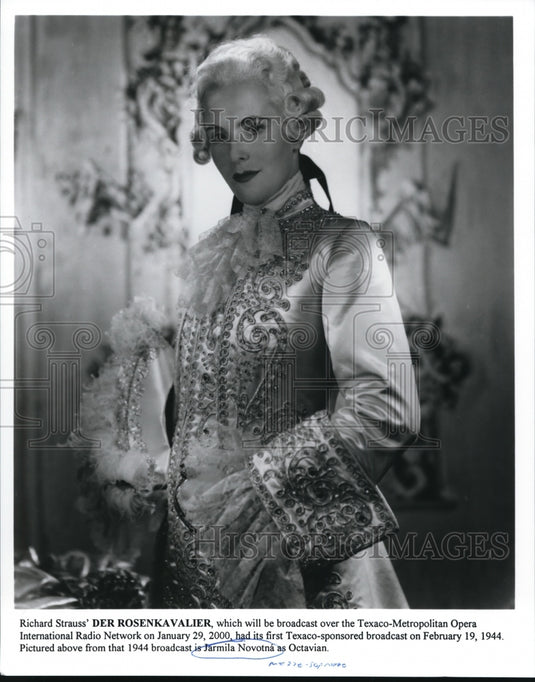 1944 Press Photo Jarmila Novotna in Richard Strauss' Der Rosenkavalier - Historic Images