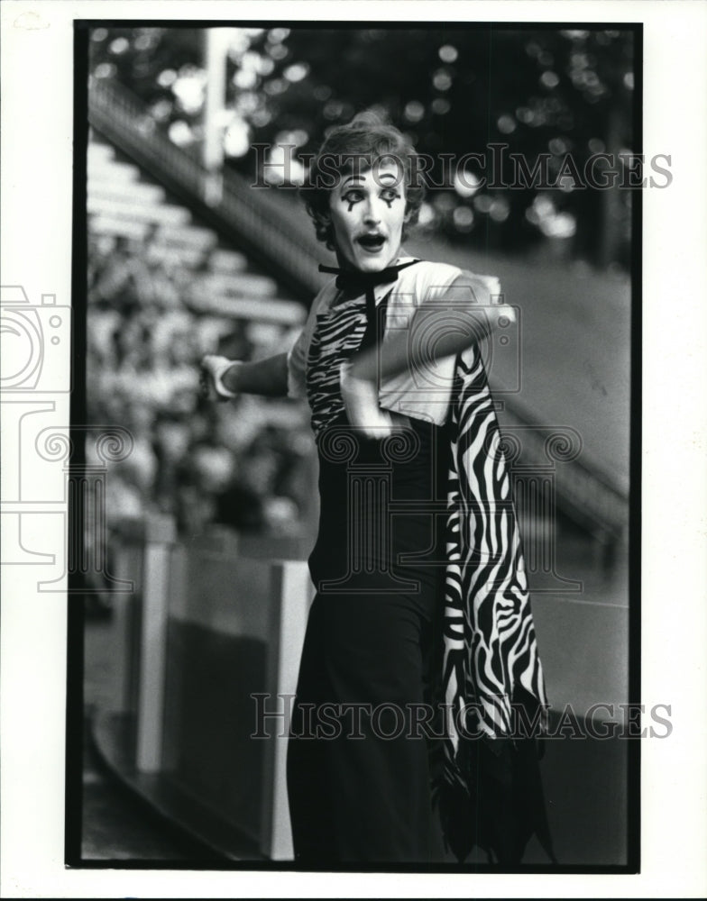 1986 Press Photo Mime actor - cvb21014 - Historic Images