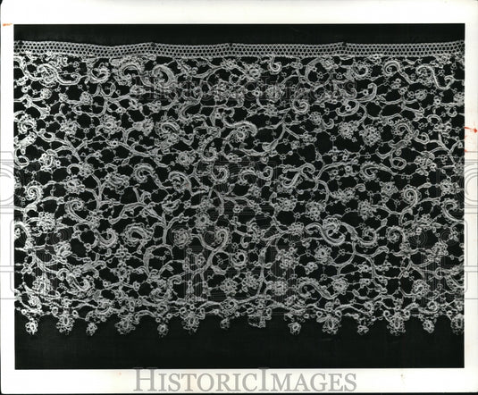 1978, 17th-century Venetian roseline lace at Cleveland Museum of Art - Historic Images