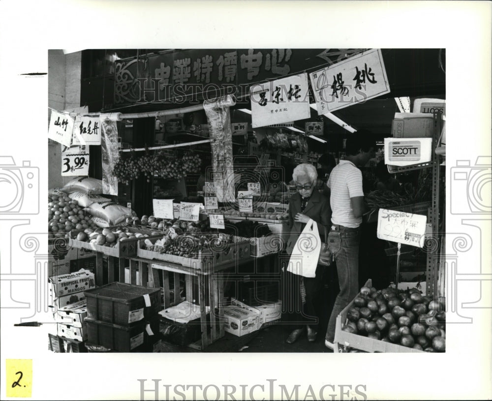 1985 Press Photo Chinatown - cvb21254 - Historic Images