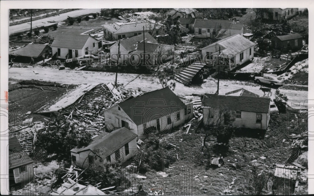 1957 Damages after the hurricane-Louisiana - Historic Images