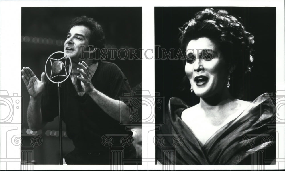 Press Photo (L) Tony Award Winner Mandy Patinkin & Sylvia McNair (R)- Historic Images