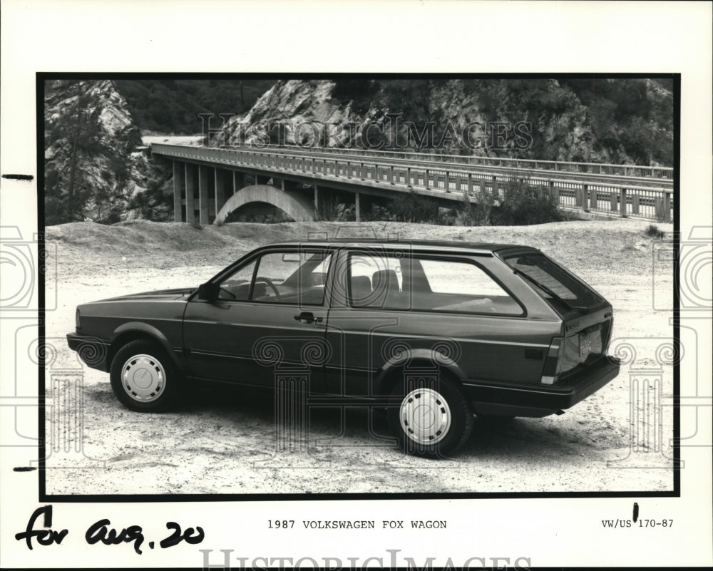 1987 Press Photo Volkswagen Fox GL Wagon - cvb21374 - Historic Images