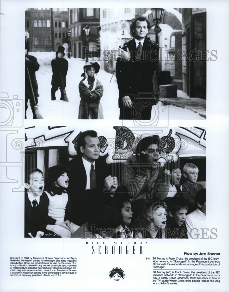 1990 Press Photo Scrooged-movie scenes - cvb21458 - Historic Images