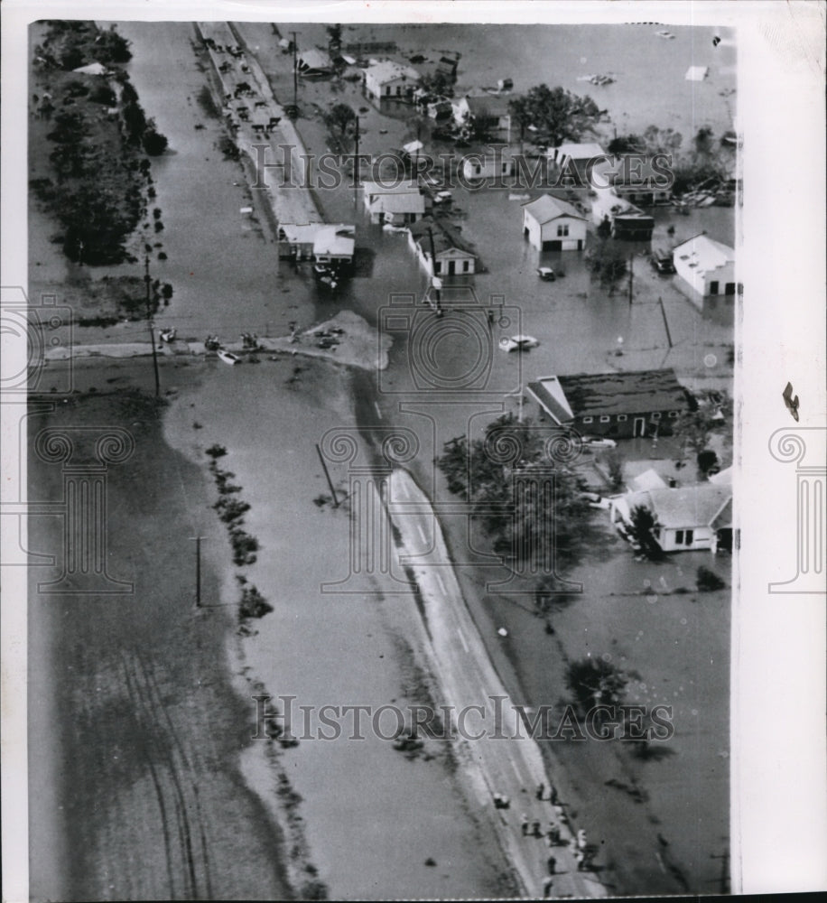 1957, Hurricane damage in Louisiana - cvb21539 - Historic Images