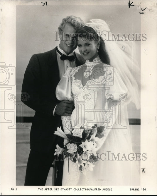 1986 Press Photo The After Six Dynasty Collection/Alfred Angelo - cvb21556 - Historic Images