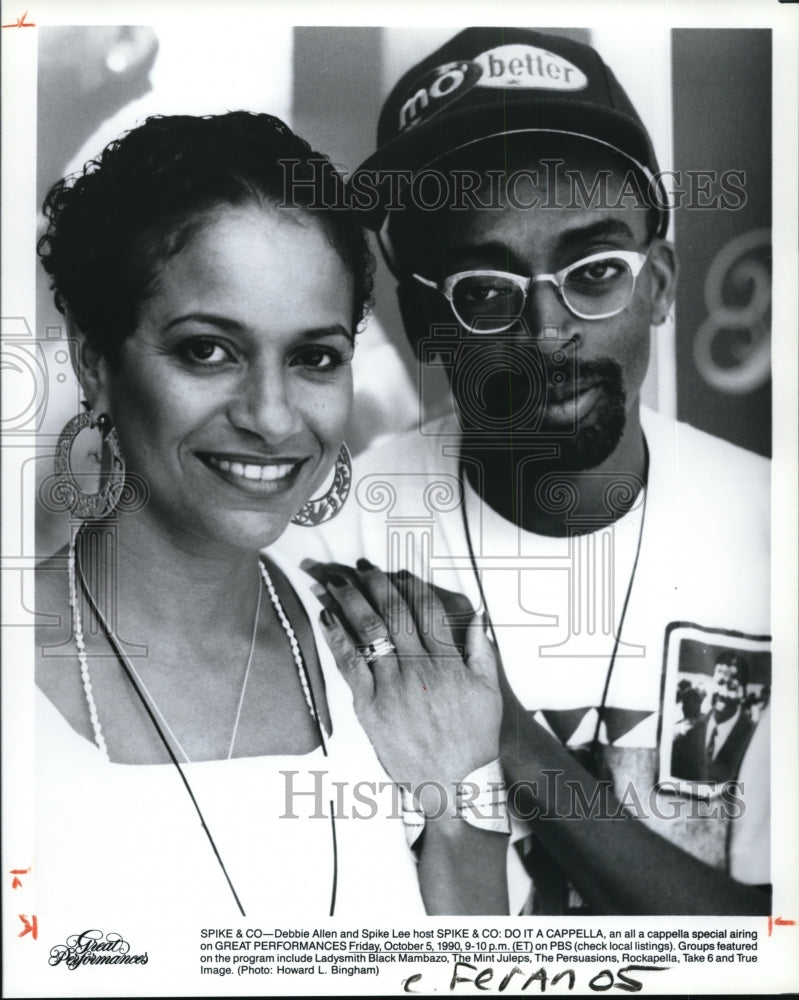 Press Photo Debbie Allen and Spike Lee-Spike &amp; Co. Do It A Cappella - Historic Images