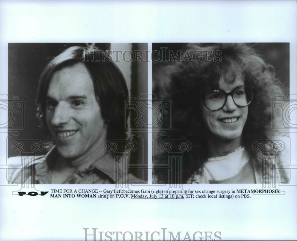 Press Photo Time for a Change Gary (left) becomes Gabi (right) - cvb21603 - Historic Images