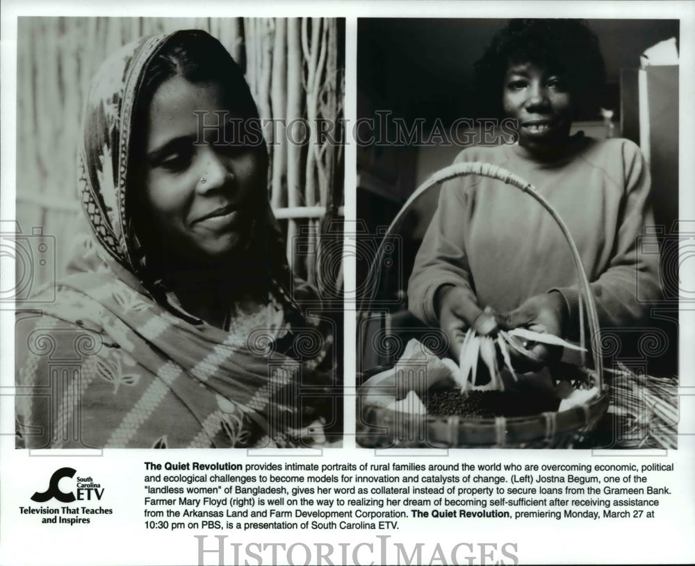 Press Photo The Quiet Revolution- Jostna Begum, Mary Floyd - cvb21632 - Historic Images