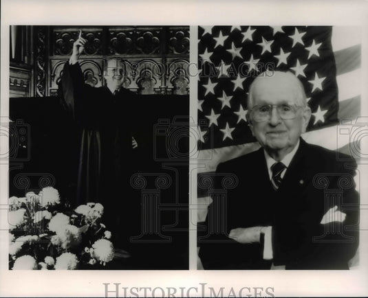 Press Photo "Positive Thinking: The Norman Vincent Peale Story," airs on TV - Historic Images