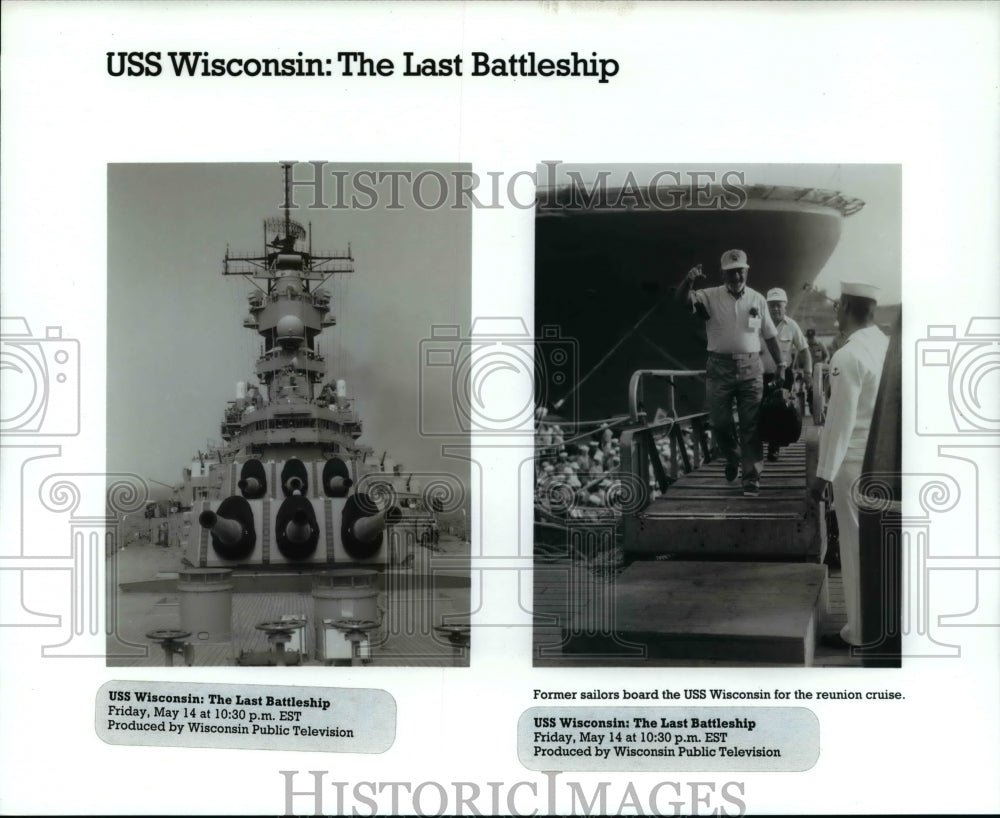 Press Photo USS Wisconsin: The Last Battleship - cvb21686 - Historic Images