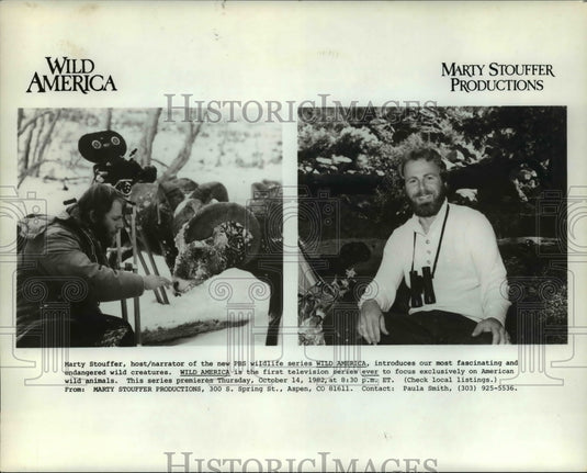 Press Photo Marty Stouffer, host/narrator-Wild America - cvb21731 - Historic Images