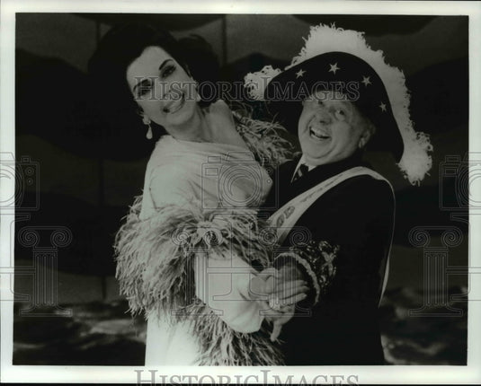 1985 Press Photo Mickey Rooney and Ann Miller in "SUGAR BABIES". - cvb21746 - Historic Images
