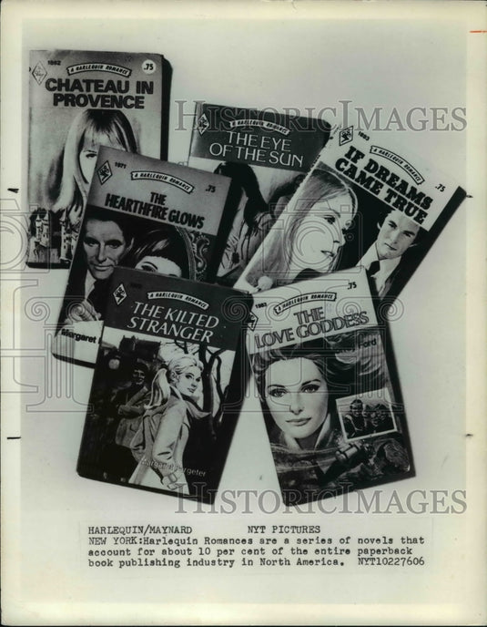 1976 Press Photo New York: Harlequin Romances are a series of novels. - Historic Images