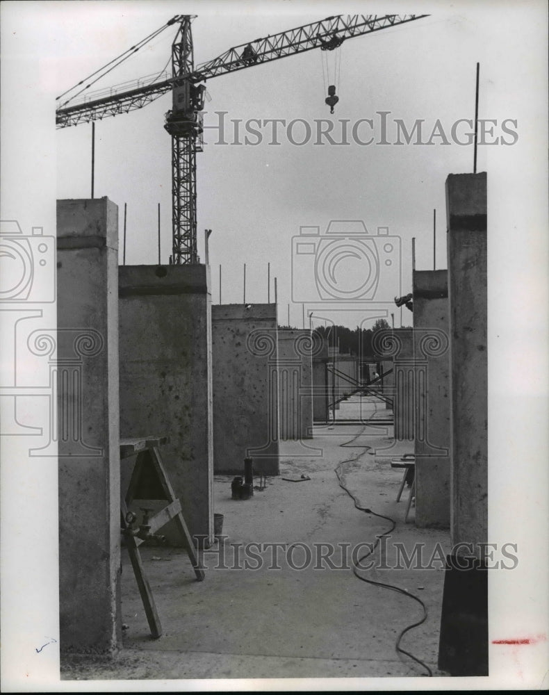 1969 Press Photo Concrete Modular Building - cvb21839- Historic Images
