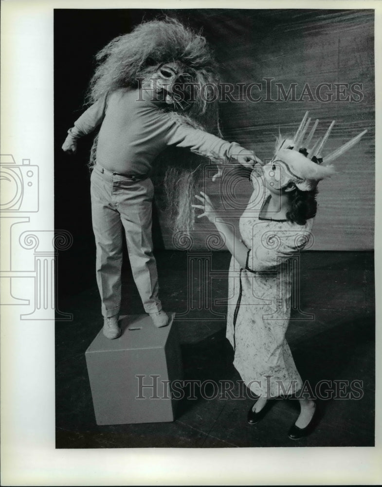 1990 Press Photo Lion, Witch And The Wardrobe, play. - cvb21855 - Historic Images