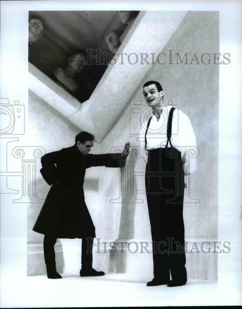 1991 Press Photo James Greene and Michael Cumpsty in David Hirson&#39;s &quot;La Bete&quot; - Historic Images