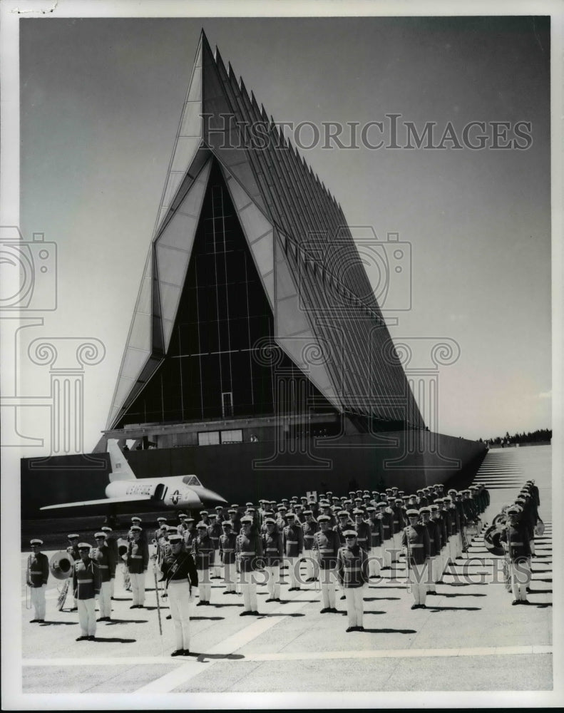 1971 Press Photo United States Air Force Academy Marching Band. - cvb22003 - Historic Images