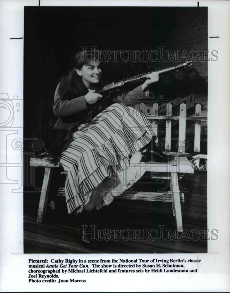 1993 Press Photo Cathy Rigby in Annie Get Your Gun - cvb22039 - Historic Images