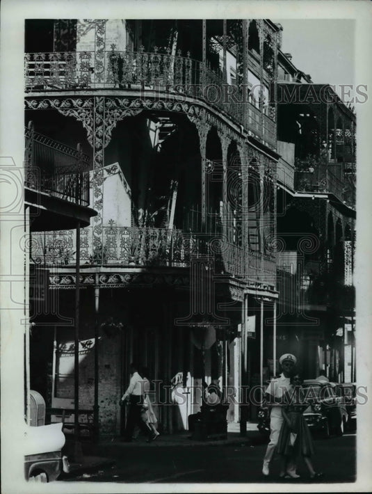 1975 French Quarter in New Orleans casts a French and Spanish feel-Historic Images