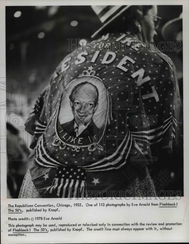 1978 Press Photo The Republican Convention, Chicago, Flashback! The 50&#39;s. 1952. - Historic Images