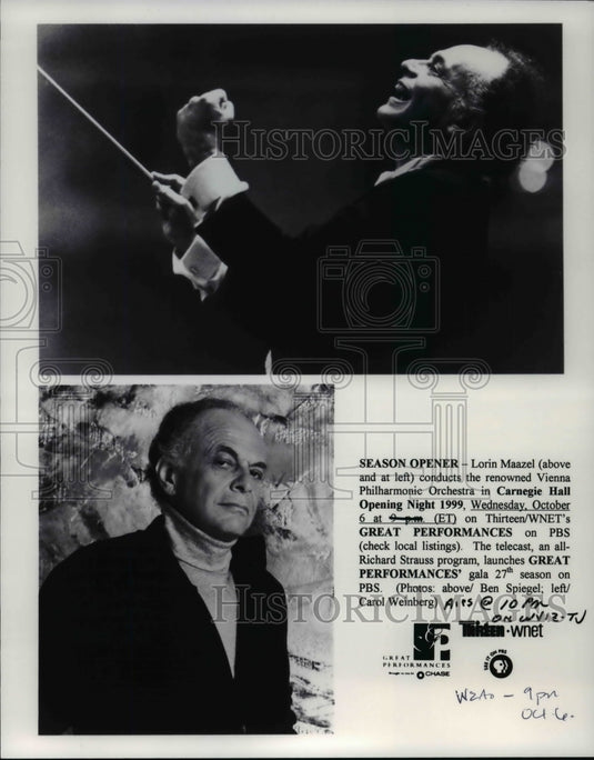 1999 Press Photo Lorin Maazel - cvb22284 - Historic Images