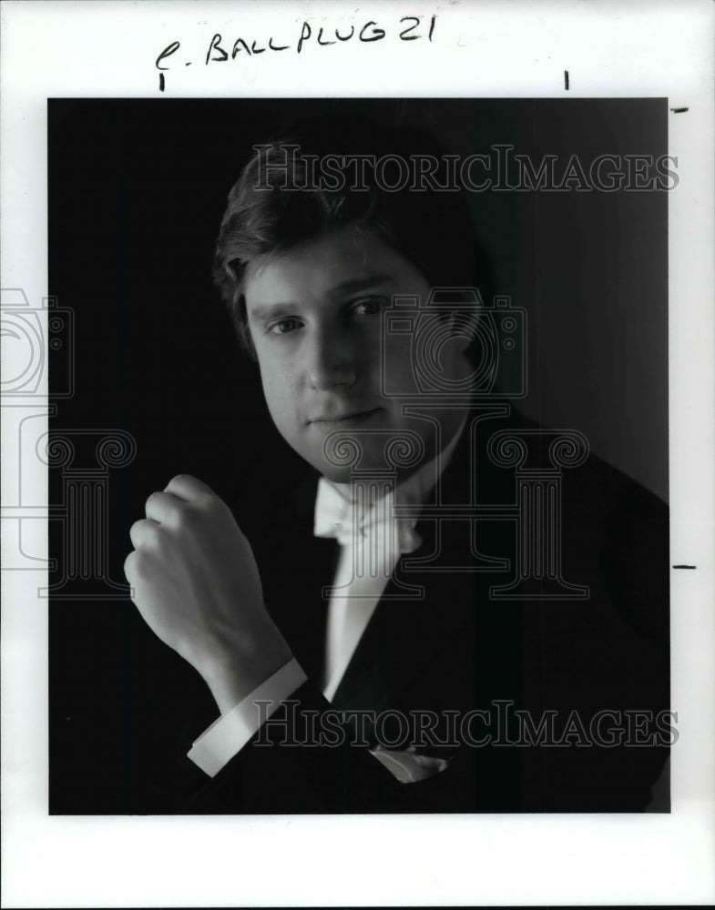 1990 Press Photo Michael Stern, Assistant Conductor, The Cleveland Orchestra - Historic Images
