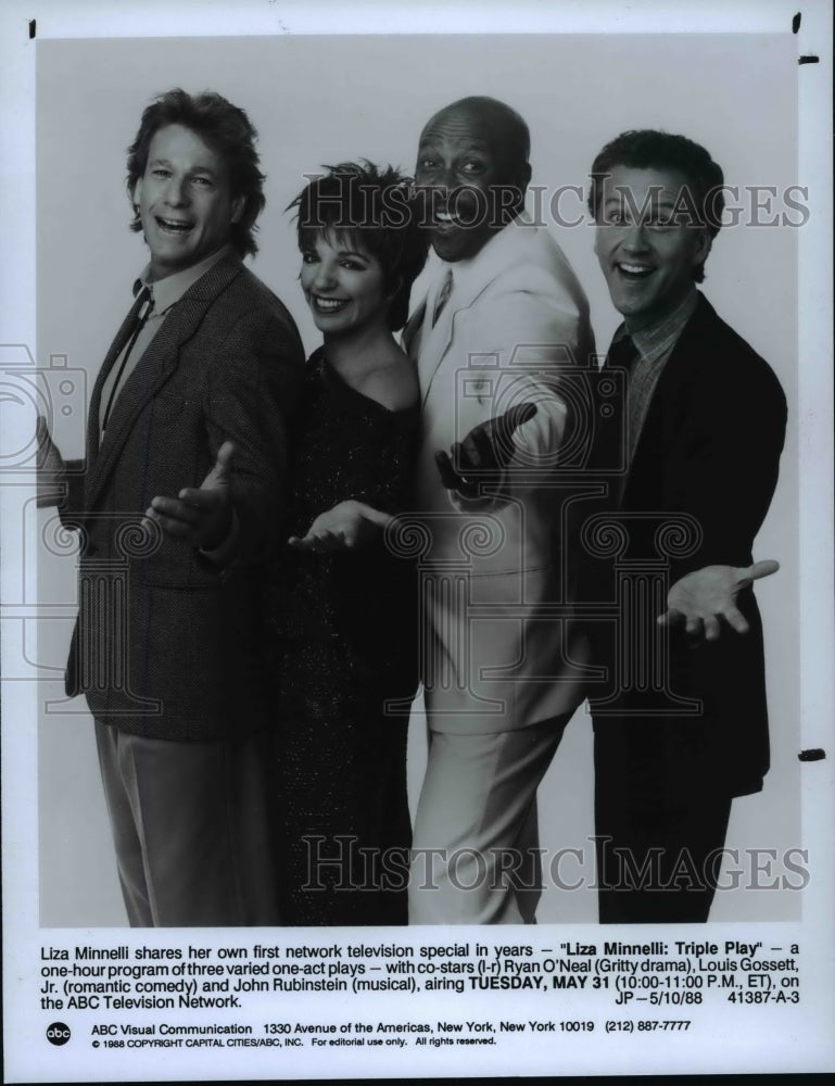 1988 Press Photo Liza Minnelli shares her own first television special - Historic Images