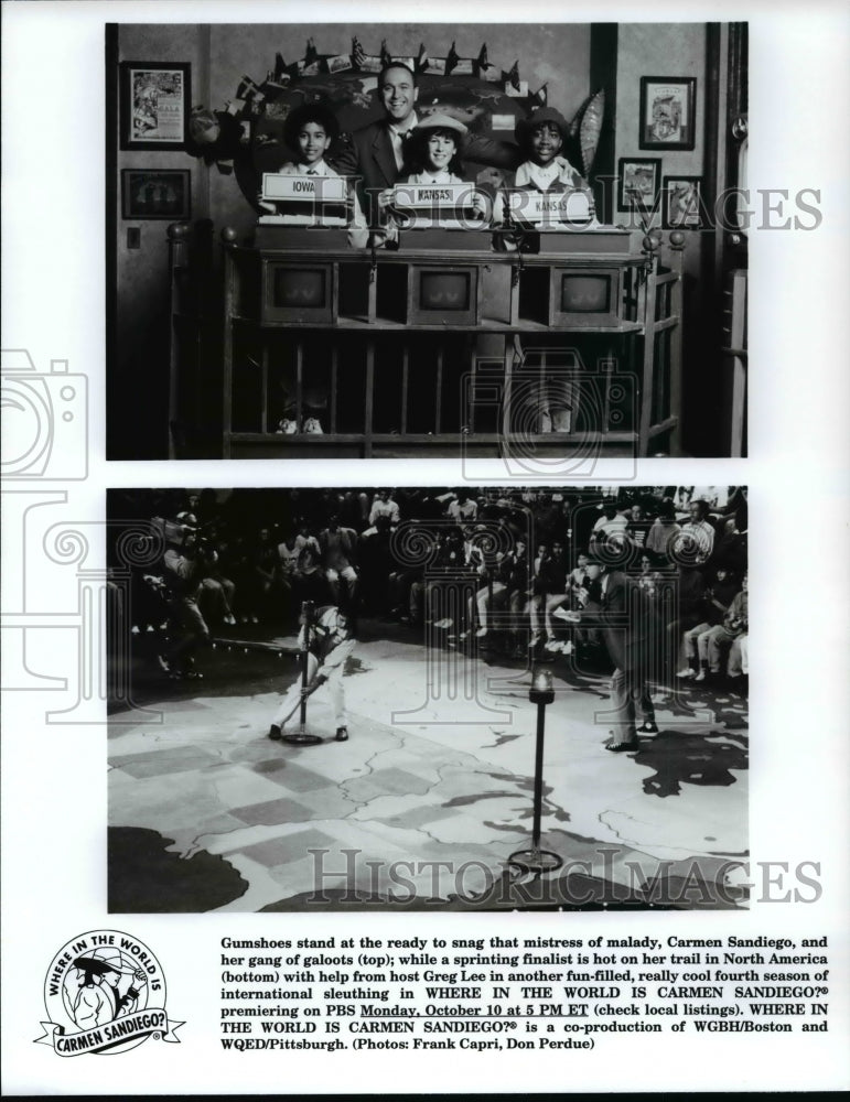 Press Photo WHERE IN THE WORLD IS CARMEN SANDIEGO? fourth season premiere on PBS - Historic Images