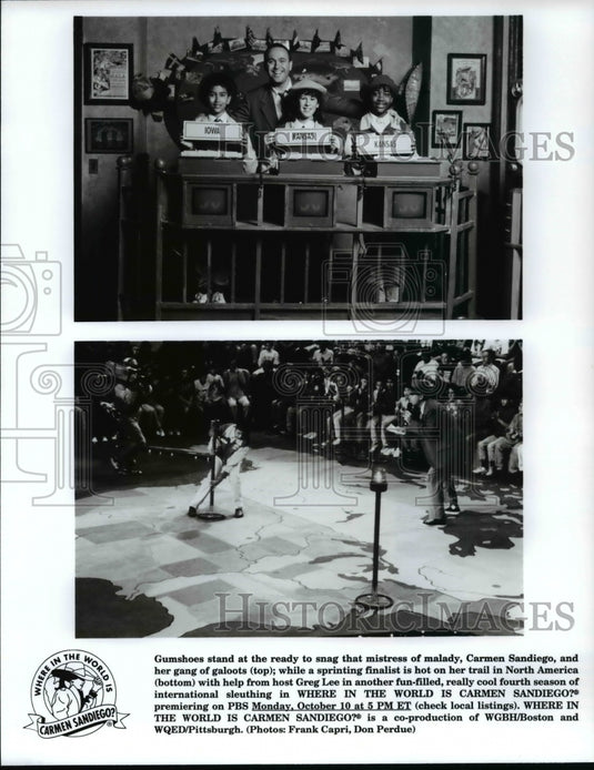 Press Photo WHERE IN THE WORLD IS CARMEN SANDIEGO? fourth season premiere on PBS - Historic Images