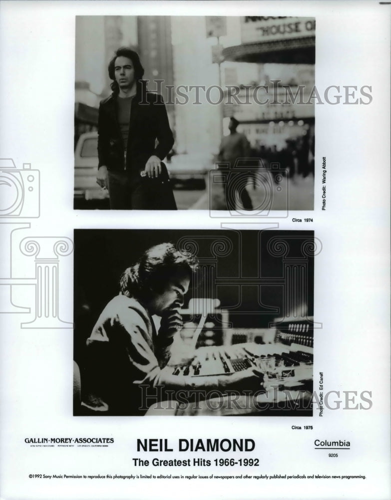 1992 Press Photo Neil Diamond- The Greatest Hots 1966-1992 - cvb22498 - Historic Images