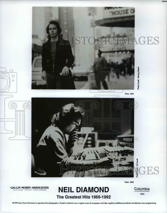1992 Press Photo Neil Diamond- The Greatest Hots 1966-1992 - cvb22498 - Historic Images
