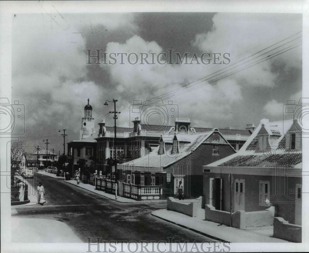 1970 Press Photo Dutch Architecture in Oranjestead Aruba - cvb22681 - Historic Images