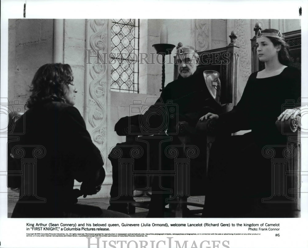 1995 Press Photo King Arthur and Guinevere in &quot;First Knight&quot; - cvb22744 - Historic Images
