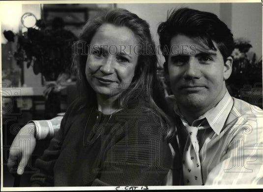 1990 Press Photo Debra Jo Rupp and Kevin O'Rourke in "Cat on a Hot Tin Roof" - Historic Images