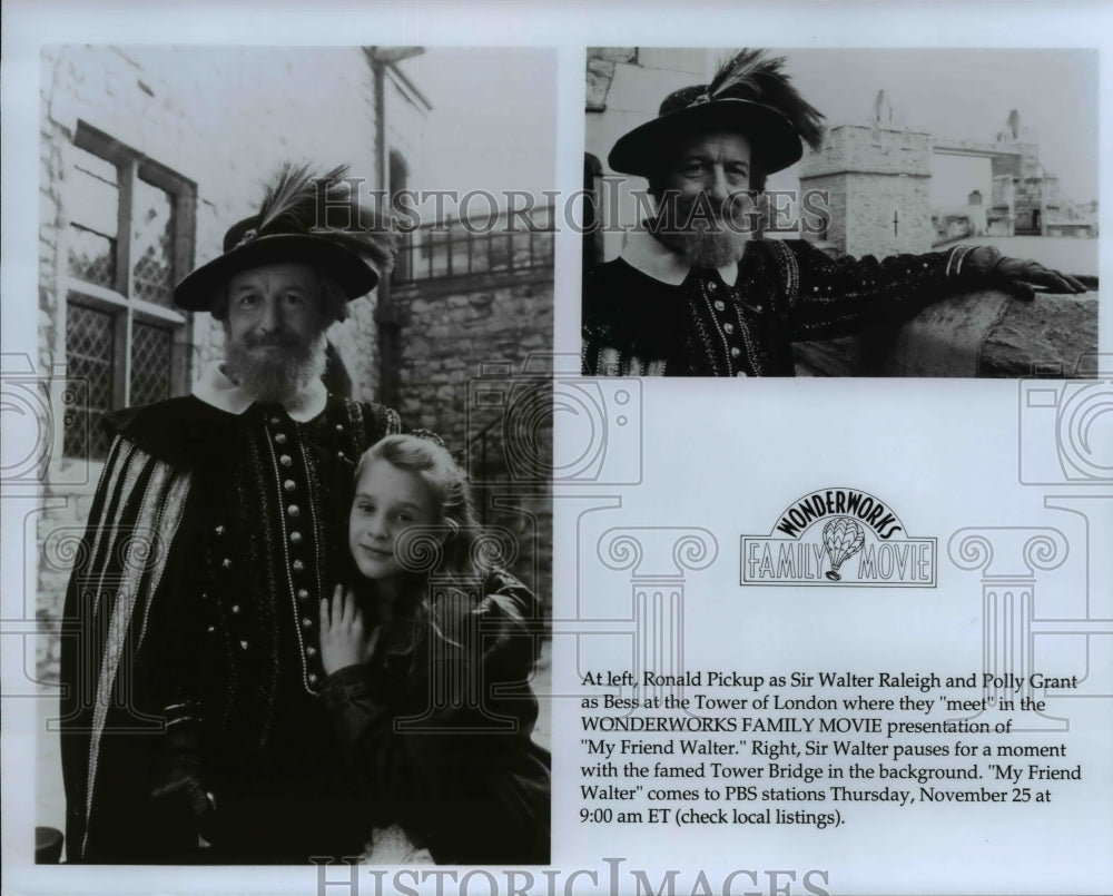 Press Photo Ronald Pickup and Polly Grant in "My Friend Walter" on PBS-Historic Images