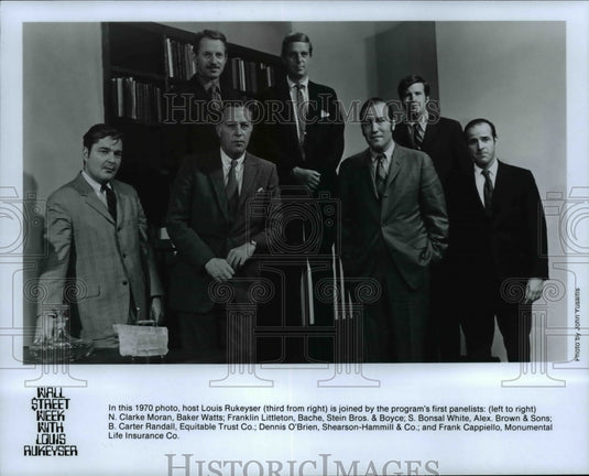 1970 Louis Rukeysers on "Wall Street Week With Louis Rukeyser."-Historic Images