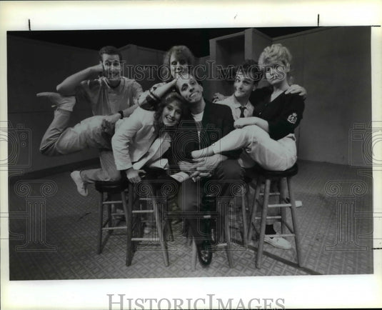 1989 Press Photo Gant Portions Comedians - cvb23232 - Historic Images