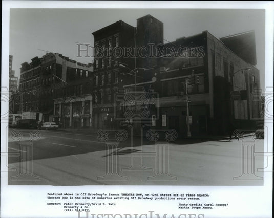 1992 Press Photo Featured above is Off Broadway's famous Theater Row - cvb23251 - Historic Images