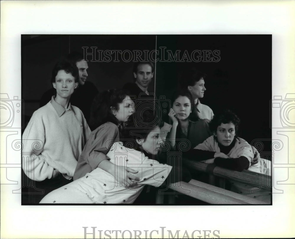 1989 Press Photo Tom Evert, Colleen Clarke, Karen Allgiri, Cheryl Wallace- CSU - Historic Images