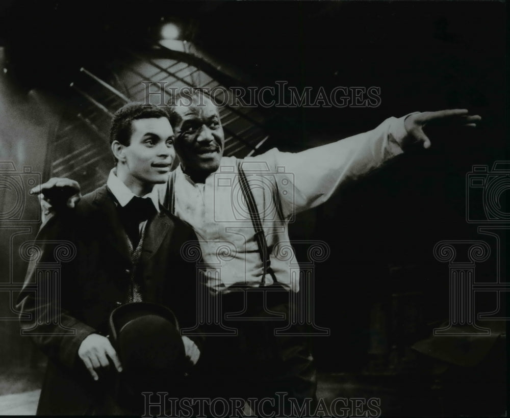 1993 Press Photo Duane Boutte &amp; Delroy Lindo in The Heliotrope Bouquet - Historic Images