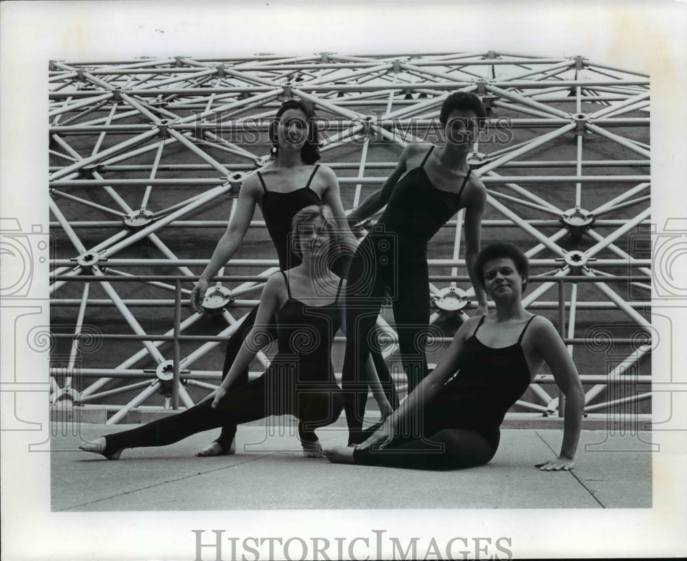 1977, Cleveland State University, Modern Dance Company - cvb23324 - Historic Images