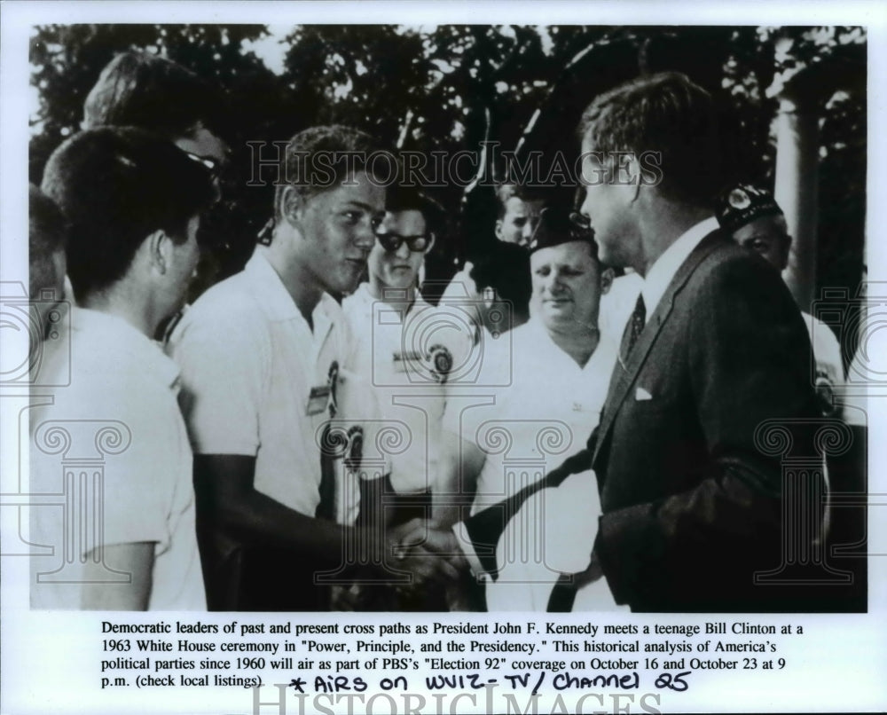 1992 Press Photo PBS to air Power Principal and the Presidency part Election 92 - Historic Images