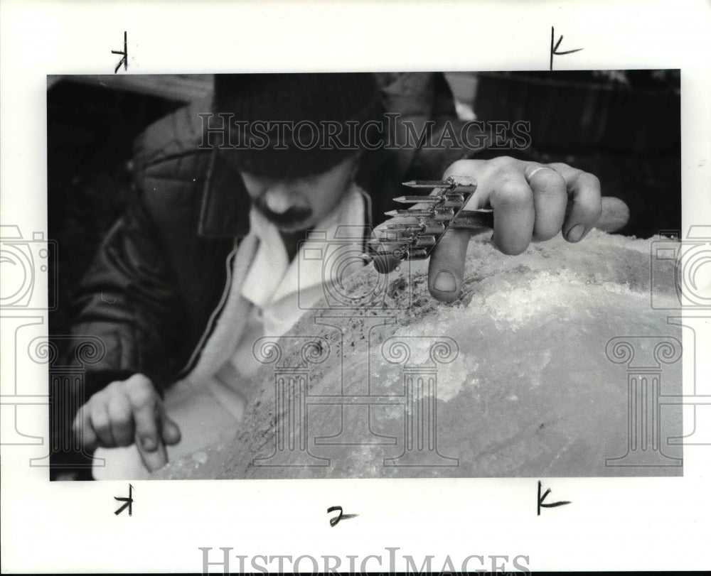 1986 Press Photo Ice Sculpture - cvb23516 - Historic Images