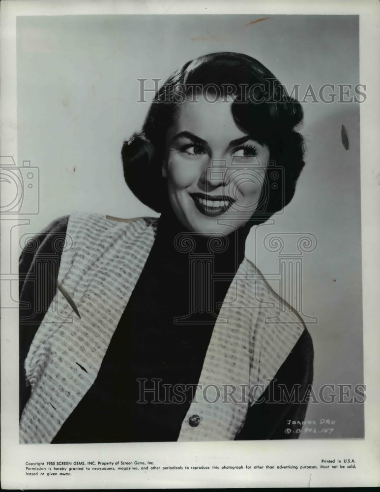 1955 Press Photo Joanne Dru - cvb23635 - Historic Images