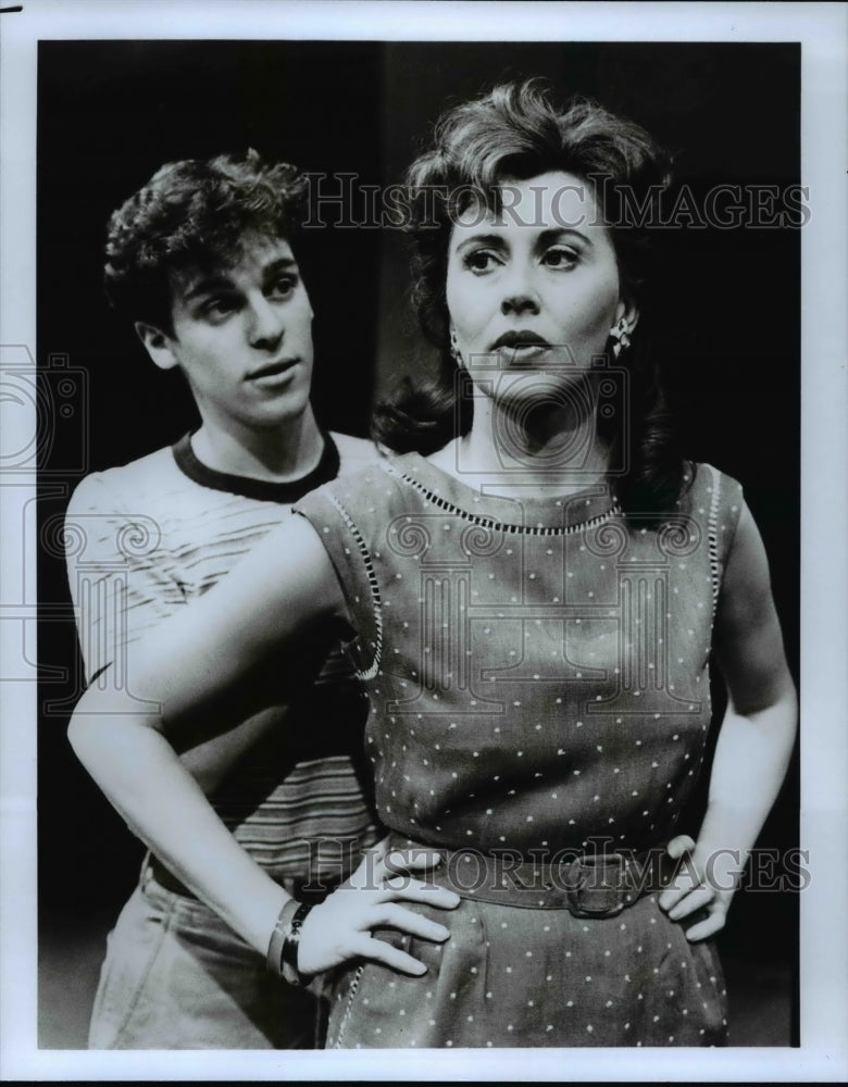 1988 Press Photo Kate Nelligan &amp; Jeffrey De Munn Co-star in &quot;Spoils of War&quot; - Historic Images