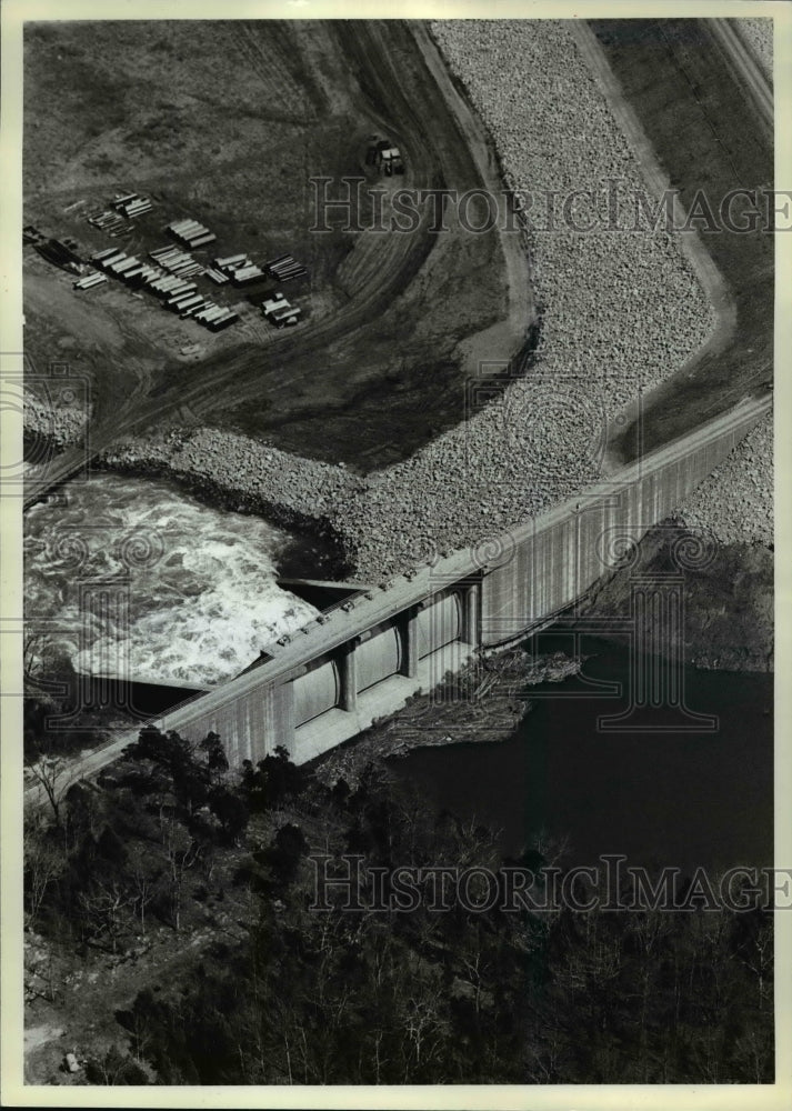 1979 Press Photo The nearly-completed Tellico Dam in Tennessee - cvb23827 - Historic Images