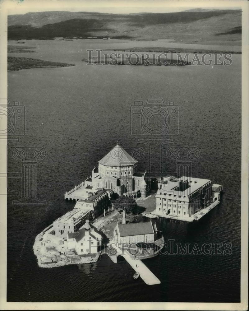 1963 Press Photo Station Island in the waters of Lough Derg in Ireland - Historic Images