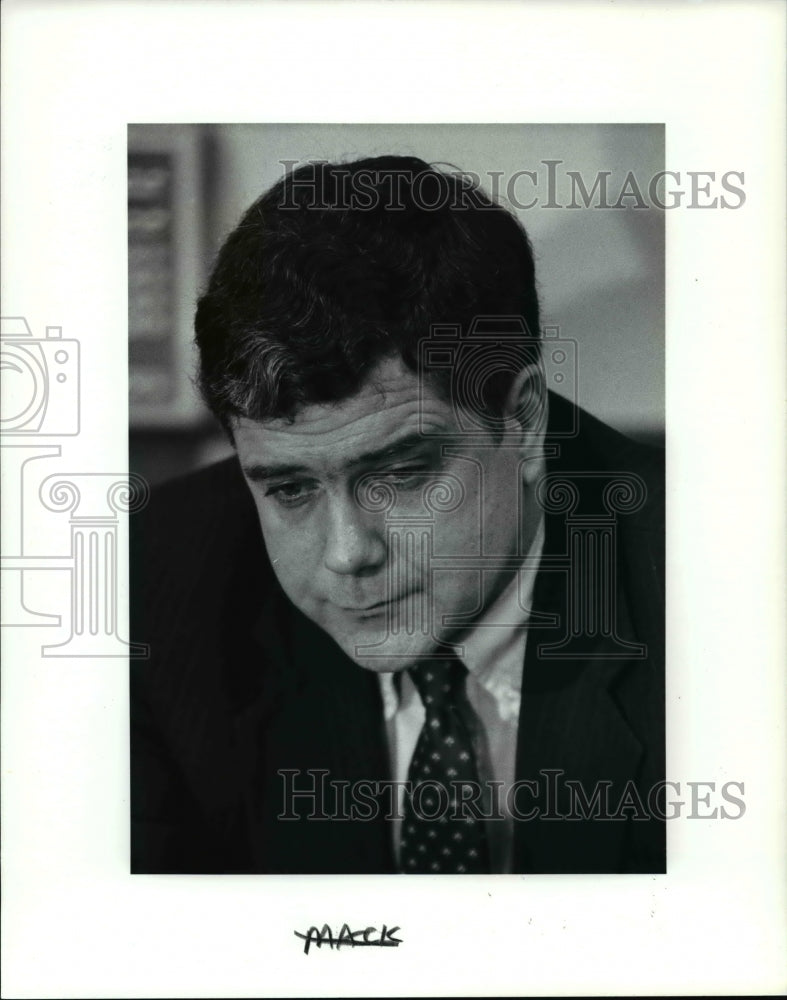 1990 Press Photo Coach Kevin Mackey-Cleveland State University - cvb23972 - Historic Images