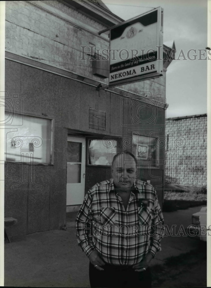 1991 Press Photo Bill Verwey, Former Mayor Of Nekoma North Dakota - cvb24034 - Historic Images